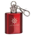 Stainless Steel Flask Kay Chain, Gloss Red, 1 oz